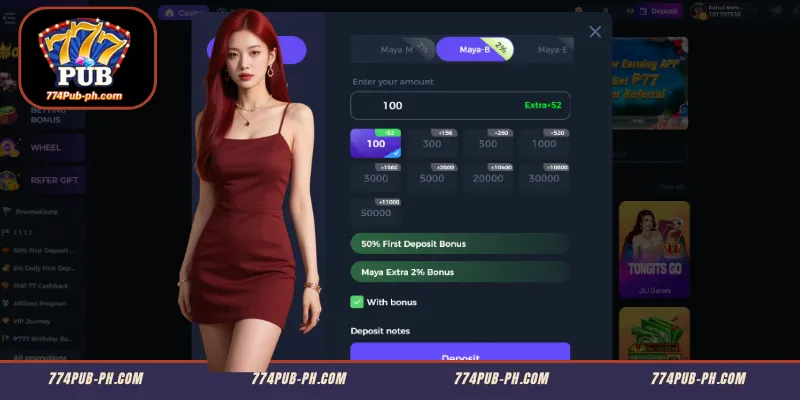 Step-by-step na Gabay sa Pagdeposito sa 774PUB